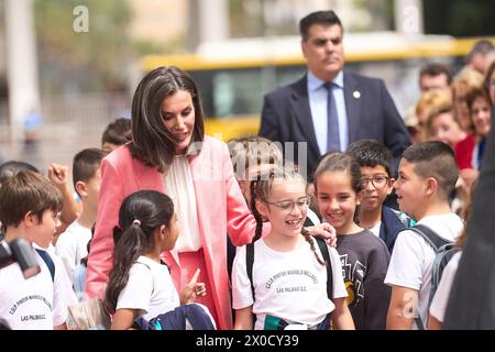 April 11, 2024, Las Palmas, Gran Canaria, Canary Islands, Spain: Queen Letizia of Spain attends National Innovation and Design Awards 2023 at Miller Building on April 11, 2024 in Las Palmas, Spain (Credit Image: © Jack Abuin/ZUMA Press Wire) EDITORIAL USAGE ONLY! Not for Commercial USAGE! Stock Photo