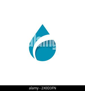 Drop Water Logo. Water Abstract logo Vector Stock Vector