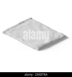 Creative concept isometric drawstring pack isolated against plain background , suitable for your asset elements. Stock Photo