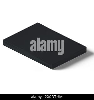 Creative concept isometric various papers isolated against plain background , suitable for your asset elements. Stock Photo