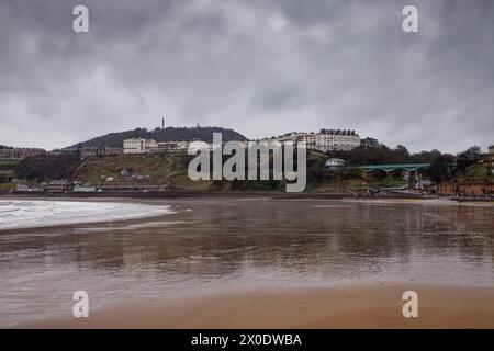 Wintery day on Scarborough Beach Stock Photo