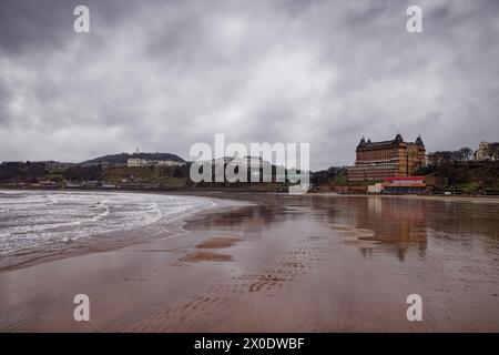 Wintery day on Scarborough Beach Stock Photo
