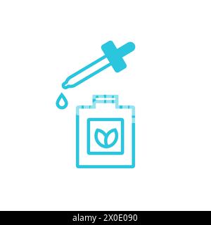 Essence icon. Serum for Beauty treatment. Isolated on white background. From blue icon set. Stock Vector