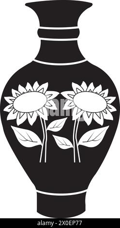 ceramic jar icon vector illustration logo design Stock Vector