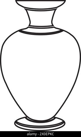 ceramic jar icon vector illustration logo design Stock Vector