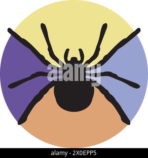 spider icon vector illustration symbol design Stock Vector
