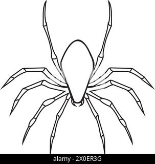 spider icon vector illustration symbol design Stock Vector