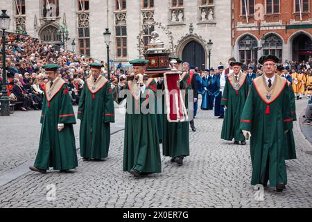 Procession of the Holy Blood on Ascension Day in Bruges (Brugge) Stock Photo