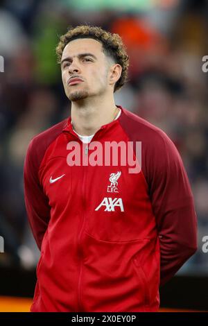 Curtis Jones #17 of Liverpool during the Premier League match