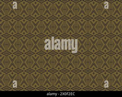 Gold Navajo seamless pattern. Traditional native american southwestern tribal geometric pattern. Stock Vector
