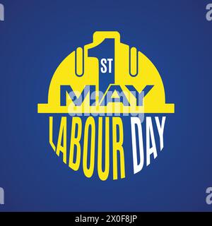 Happy Labor Day. 1st May. International labor day - Worker Day Design Stock Vector