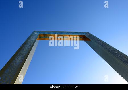 The iconic Dubai Frame building in Dubai, UAE. Stock Photo