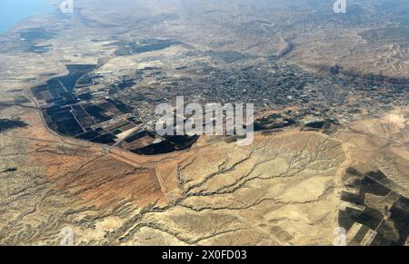 Aerial view of Jericho, Palestine. Stock Photo