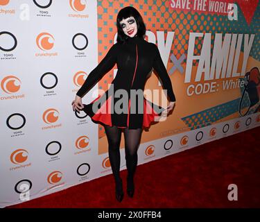 April 11, 2024, West Hollywood, California, U.S.: 6ar6ie6 attends Crunchyrollâ€™s LA Red Carpet Premiere for â€œSPY x FAMILY CODE: Whiteâ (Credit Image: © Billy Bennight/ZUMA Press Wire) EDITORIAL USAGE ONLY! Not for Commercial USAGE! Stock Photo