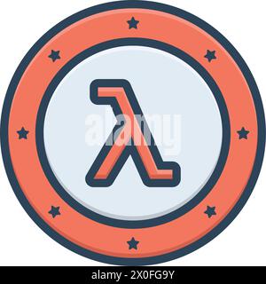 Icon for gamma, sign Stock Vector