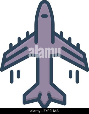 Icon for plane, flight Stock Vector