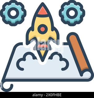 Icon for project, released Stock Vector Image & Art - Alamy