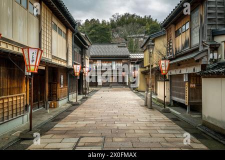 Higashi Chaya District in Kanazawa Japan Stock Photo