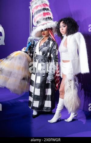 Erykah Badu and Puma Sabti Curry attend Second Annual GQ Global