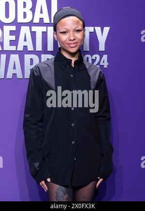 Myha'la Jael Herrold attends Second Annual GQ Global Creativity Awards at WSA in New York on April 11, 2024 Stock Photo