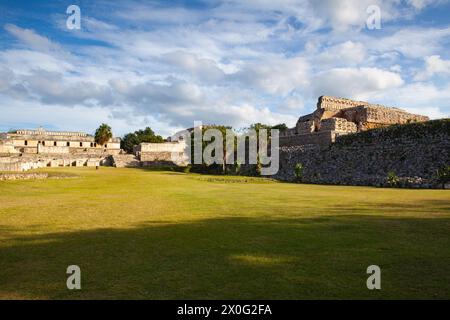 Kabah is a Maya archaeological site in the Puuc region of wester Stock Photo