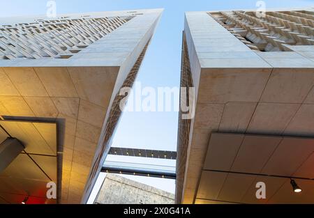 Valletta, Malta, April 03, 2024.  exterior view of the maltese parliament building in the city center Stock Photo