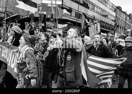 Pro Palestinian Demonstration Glasgow 6th April 2024 Stock Photo - Alamy