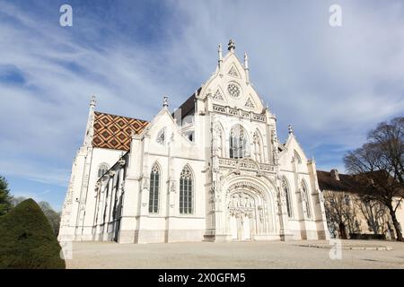 Royal Monastery of Brou in Bourg en Bresse, France Stock Photo