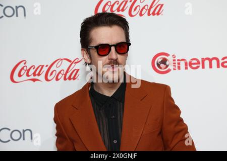 Las Vegas, United States. 11th Apr, 2024. Dan Stevens, recipient of the Award of Excellence in Acting, arrives for the CinemaCon 2024 Big Screen Achievement Awards at Caesars Palace, Las Vegas, Nevada on Thursday, April 11, 2024. Photo by James Atoa/UPI Credit: UPI/Alamy Live News Stock Photo