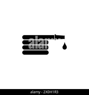 Pipe Bend flat vector icon. Simple solid symbol isolated on white background Stock Vector