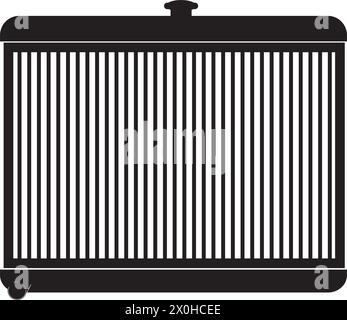 radiator icon vector illustrastion logo design Stock Vector