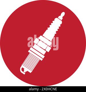 spark plug icon vector illustration symbol design Stock Vector