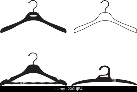 clothes hanger icon vector illustration symbol design Stock Vector