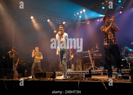 The Wanted, V2011, Hylands Park, Chelmsford, Essex, Britain - 21 August 2011 Stock Photo