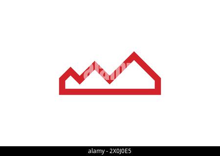 Mountain Home Logo Design Template Stock Vector