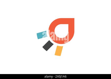 Minimal Awesome Trendy Tech Icon Design Stock Vector