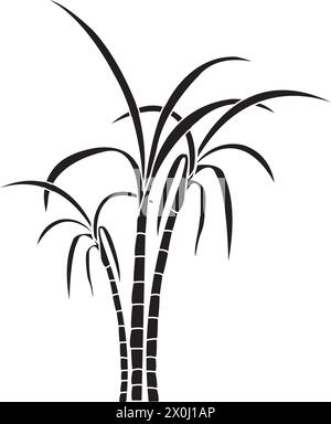 Sugar cane icon Vector Illustration design Logo template Stock Vector
