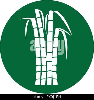 Sugar cane icon Vector Illustration design Logo template Stock Vector