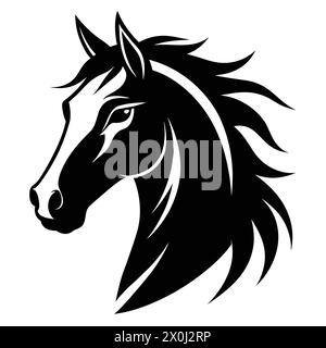 Horse Illustrations - Ideal for Equestrian Branding, Art Prints, and Farmhouse Decor Stock Vector