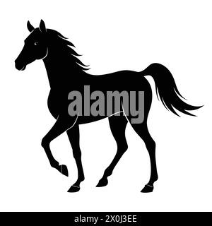 Horse Illustrations - Ideal for Equestrian Branding, Art Prints, and Farmhouse Decor Stock Vector