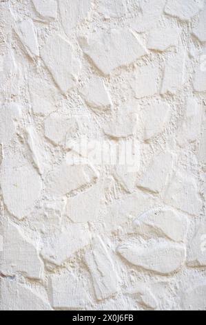 Abstract white texture stonework painted white Stock Photo