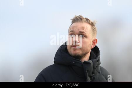 File photo dated 26-02-2023 of Arsenal manager Jonas Eidevall, who believes Emma Hayes was “irresponsible” in accusing him of male aggression in a heated finish to the Women’s League Cup final. Picture date: Sunday February 26, 2023. Issue date: Friday April 12, 2024. Stock Photo