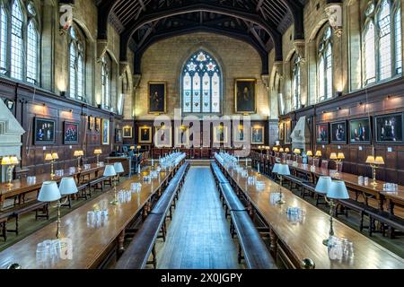 Balliol College Dining Hall, University of Oxford, Oxford, Oxfordshire, England, United Kingdom, Europe Stock Photo