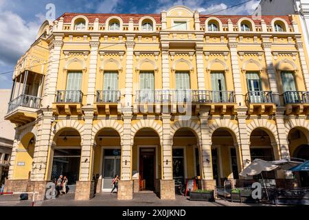 Historic Buildings On The Plaza 9 de Julio, Salta, Salta Province, Argentina. Stock Photo