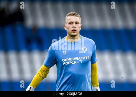 Doetinchem, Nederland. 12th Apr, 2024. DOETINCHEM, 12-04-2024, Stadium De Vijverberg, football, Dutch Eredivisie, season 2023/2024, Match between De Graafschap and Telstar. De Graafschap goalkeeper Thijs Jansen Credit: Pro Shots/Alamy Live News Stock Photo