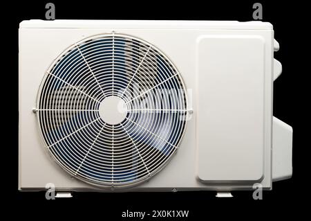 Front view of outside compressor for air conditioner Stock Photo