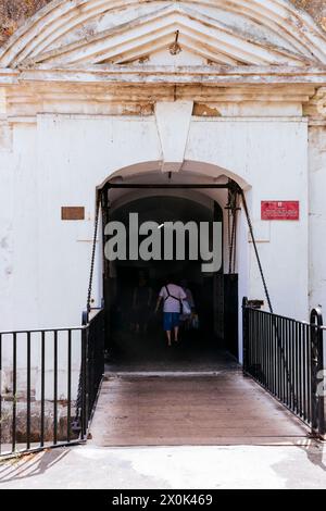 Landport Gate. View from outside the walled enclosure. This gate ...