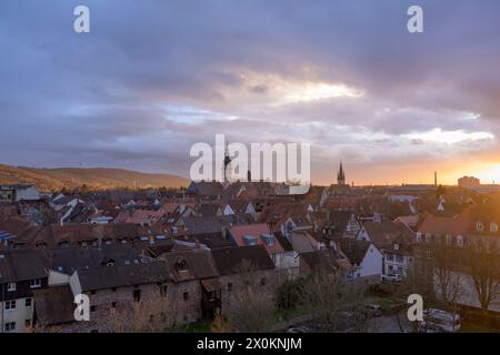 Germany, Baden-Württemberg, Karlsruhe, City view of Durlach. Stock Photo