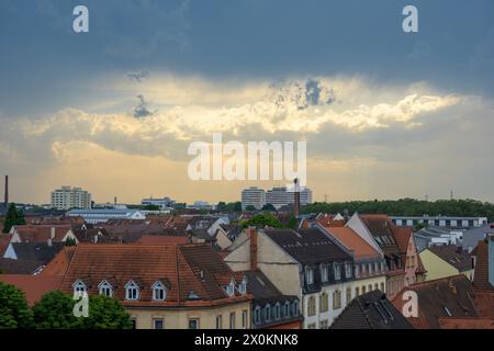 Germany, Baden-Württemberg, Karlsruhe, Durlach, View over the old town. Stock Photo