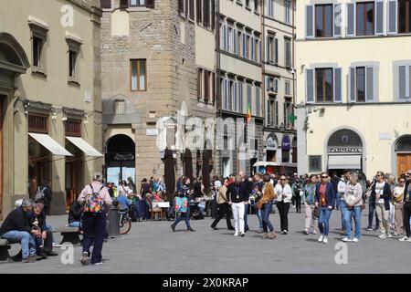 Italy, Tuscany, Florence, Piazza di San Giovanni Stock Photo